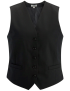 Signature Single Breasted Black Female Vest
