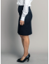Straight Sharkskin Black Skirt w/Pocket