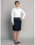 Straight Sharkskin Black Skirt w/Pocket