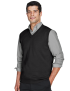 Unisex V-Neck Cotton Black Sweater Vest