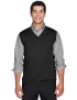 Unisex V-Neck Cotton Black Sweater Vest