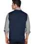 Unisex V-Neck Cotton Navy Sweater Vest