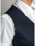 Victoria Single Breasted Sharkskin Admiral Blue Vest