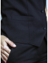 Victoria Single Breasted Sharkskin Blue Vest