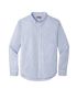 Male Egyptian Blue Check Long Sleeve Shirt