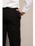 Cody Flat Front Slim Fit Sharkskin Jet Black Pants