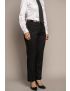 Melissa Flat Front Tropical Jet Black Pants