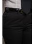 Charlotte Flat Front Comfort Waist Sharkskin Midnight Blue Pants