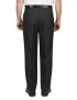 Bryce Pleated Relaxed Fit Sharkskin Jet Black Pants