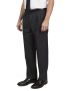 Bryce Pleated Relaxed Fit Tropical Jet Black Pants