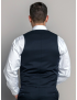 Anthony Single Breasted Sharkskin Blue Vest