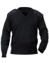 Commando V-Neck Unisex Black Sweater