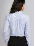 Ladies Egyptian Blue Check Long Sleeve Shirt