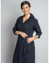 Whitney Wrap Around Navy Dress