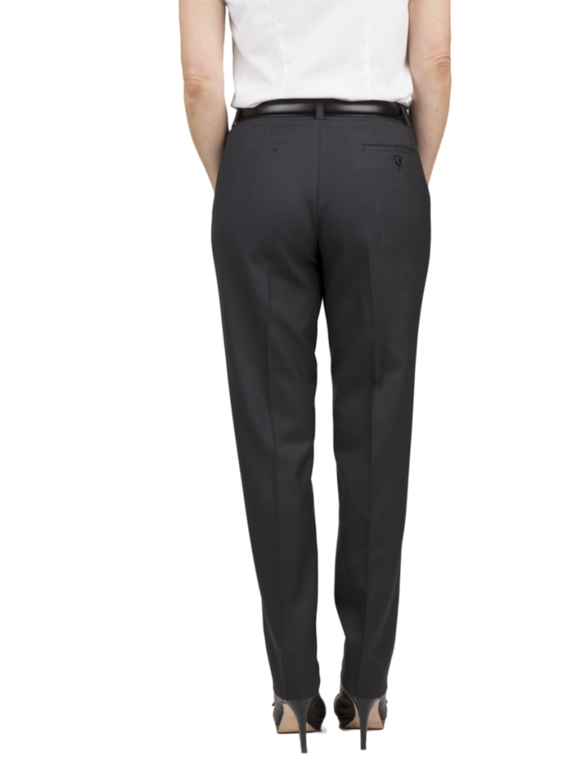 Melissa Flat Front Tropical Gunsmoke Pants