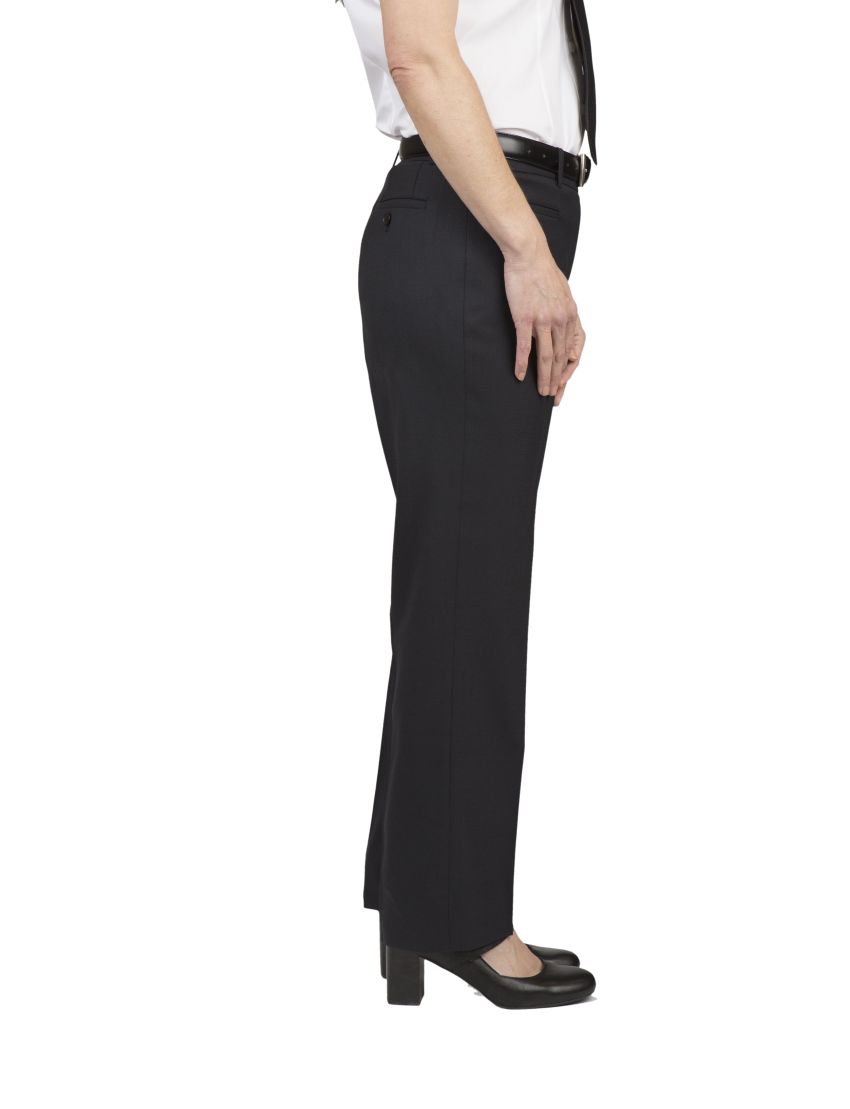 Melissa Flat Front Tropical Jet Black Pants