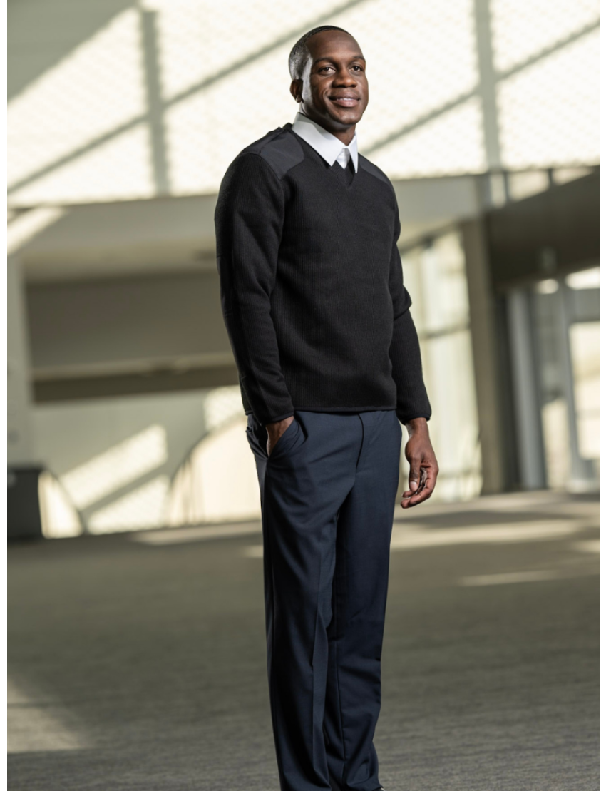 Pullover Long Sleeve Fleece Black Sweater