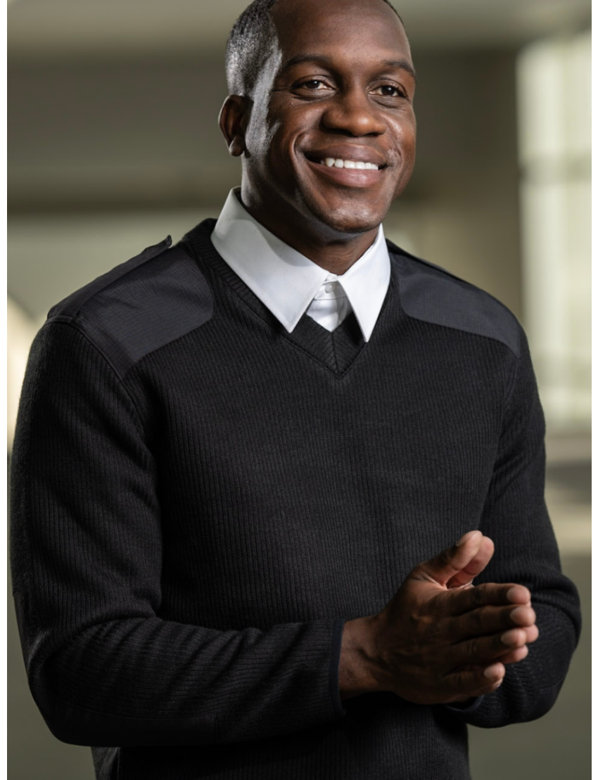 Pullover Long Sleeve Fleece Navy Sweater