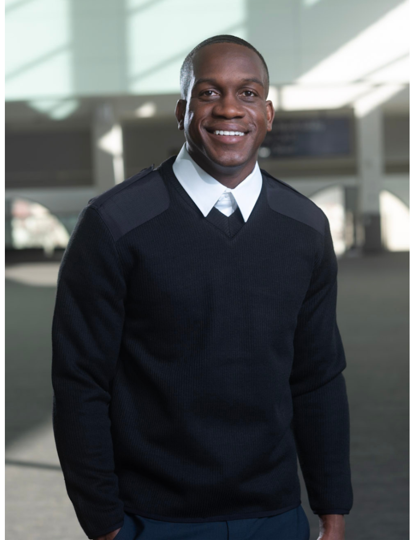 Pullover Long Sleeve Fleece Navy Sweater