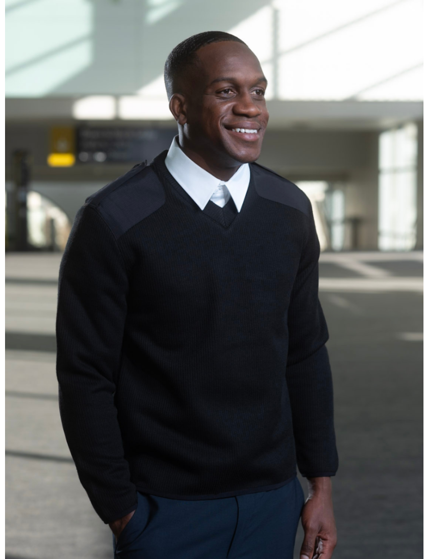 Pullover Long Sleeve Fleece Black Sweater