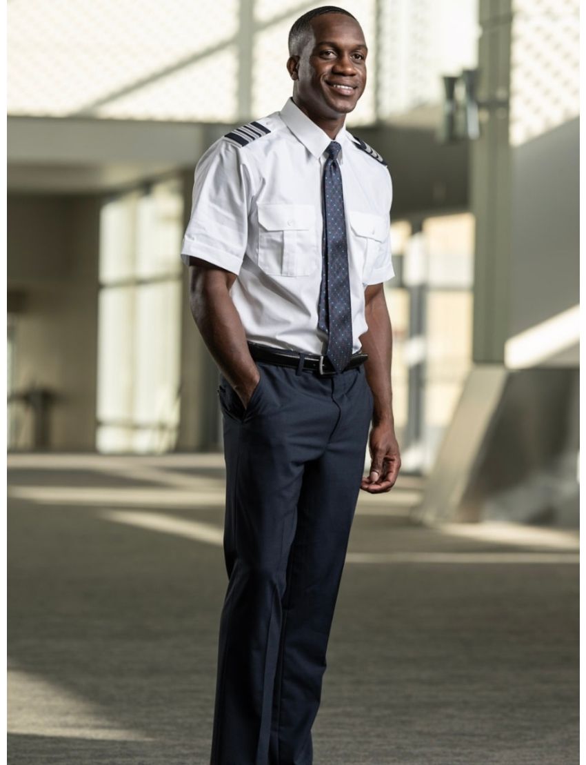 Cody Flat Front Slim Fit Sharkskin Gunsmoke Pants