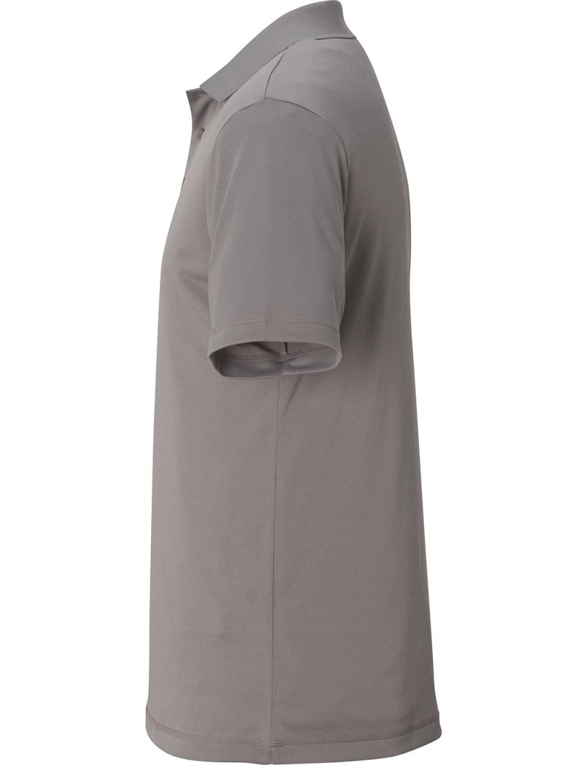 Male Mini-Pique Cool Gray Polo