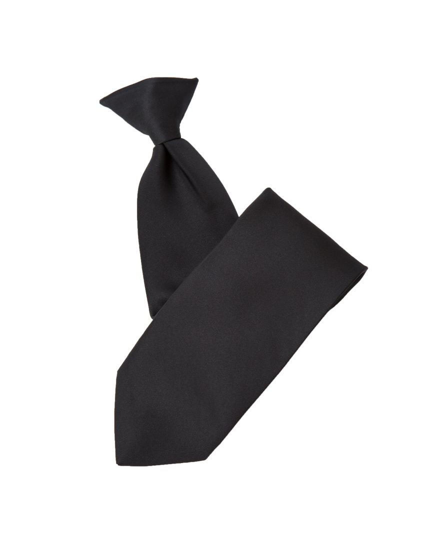 Clip-On Black Tie