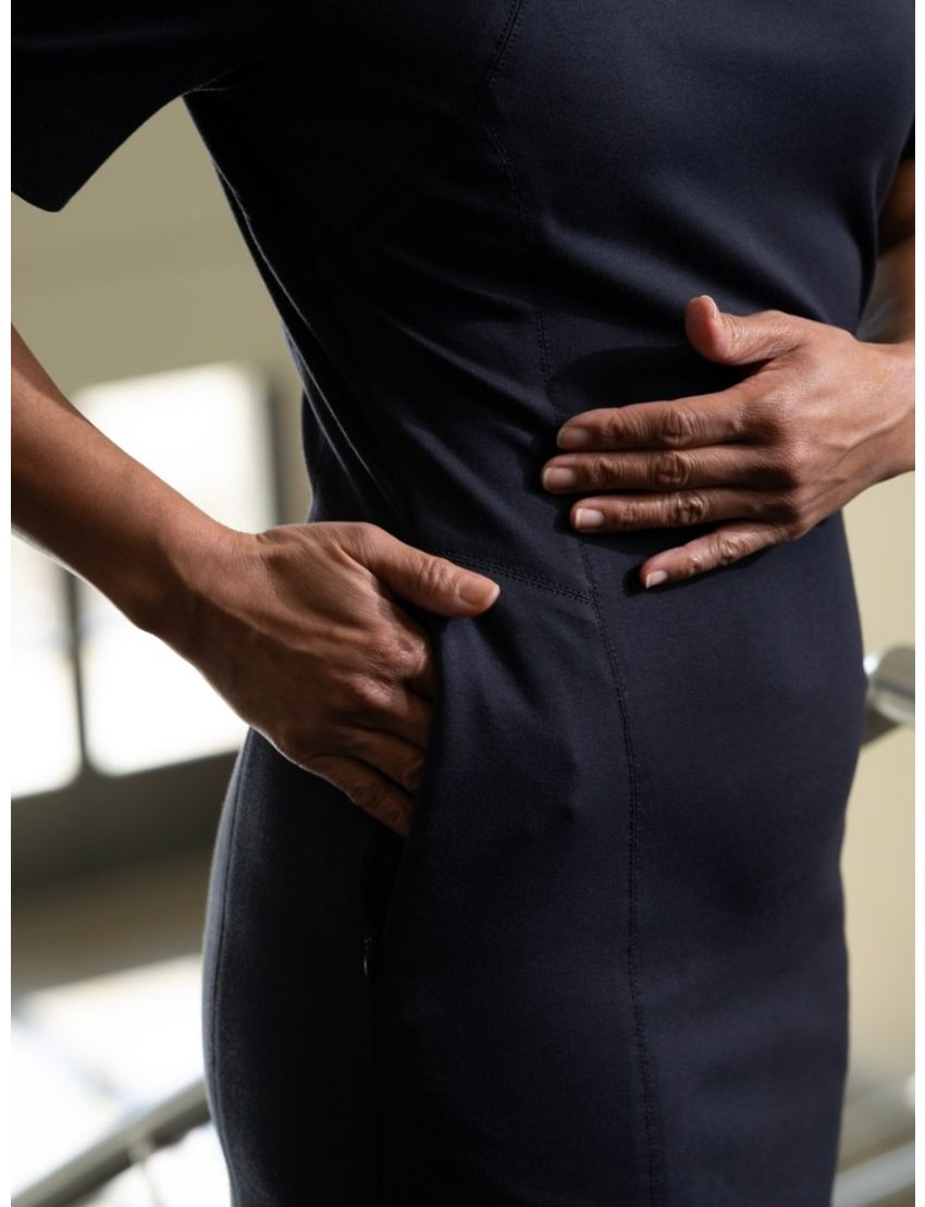 Eliza Tri Blend Navy Dress