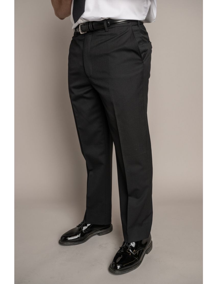 Austin Flat Front Regular Fit Tropical Gunsmoke Pants