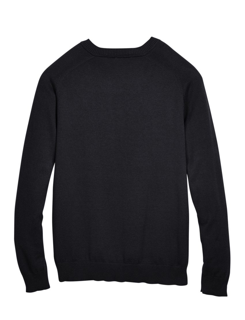 Pullover V-Neck Long Sleeve Black Sweater