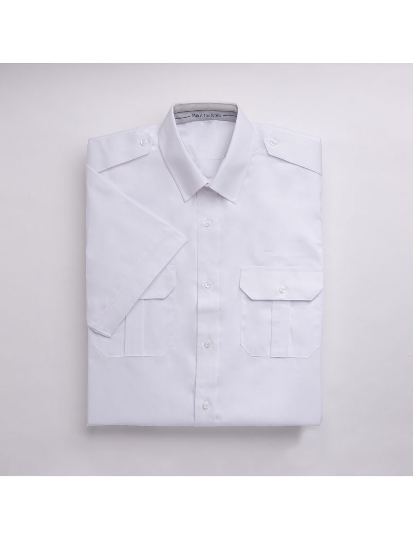 Sterling Flap Pocket Short Sleeve Tapered Shirt w/Eyelet