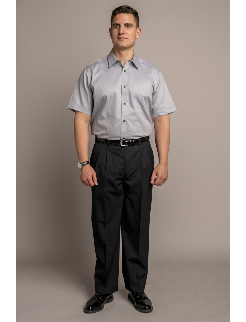 William Short Sleeve Silver Shirt