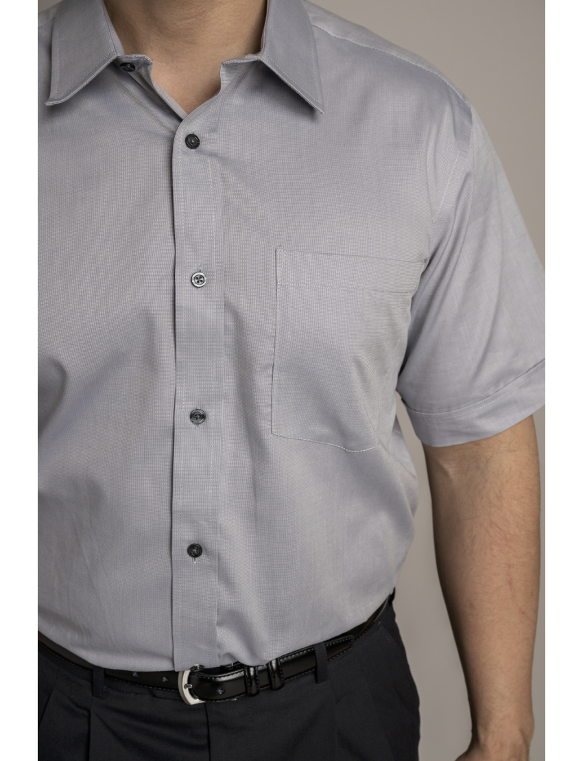 William Short Sleeve Silver Shirt