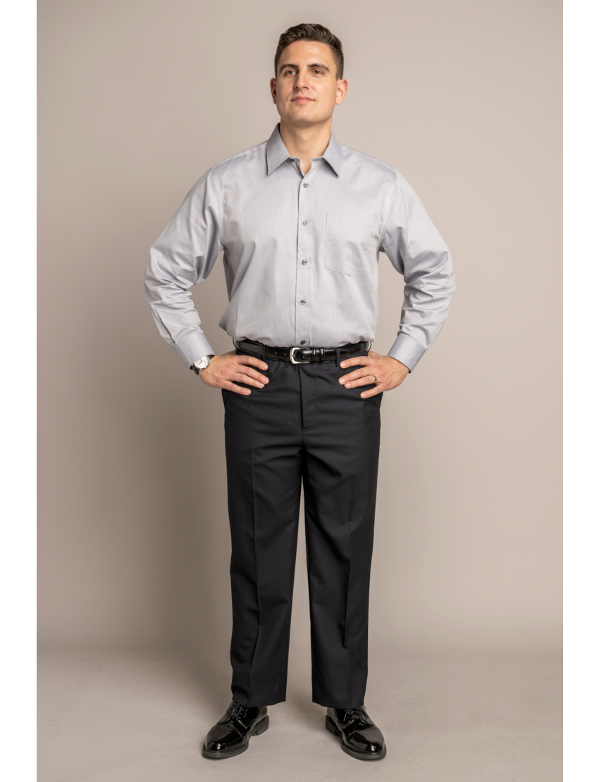 William Long Sleeve Silver Shirt