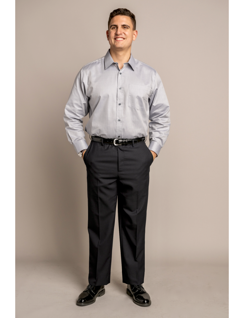 William Long Sleeve Silver Shirt