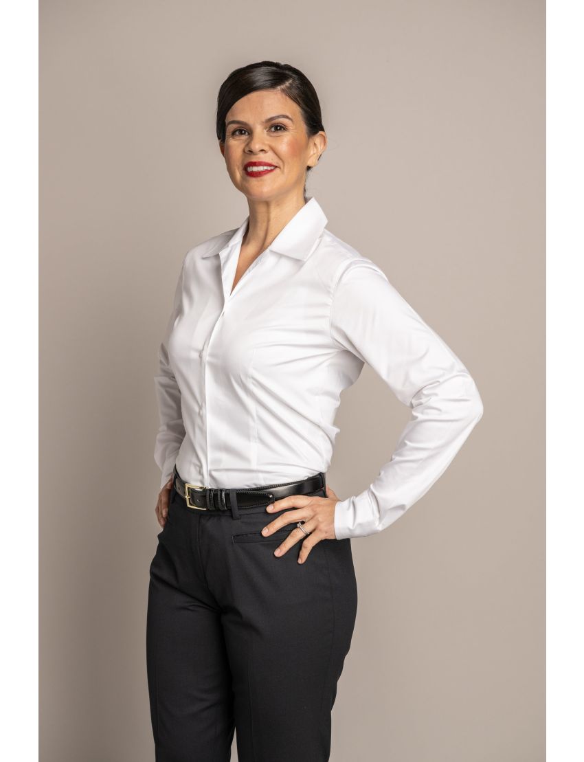 Anne  V-Neck Long Sleeve Shirt