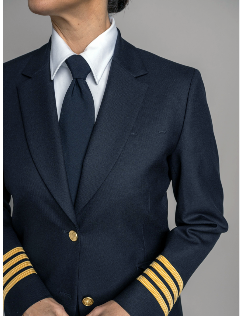 Betsy Sharkskin Midnight Blue Jacket