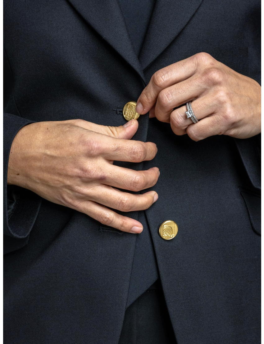 Betsy Sharkskin Midnight Blue Jacket