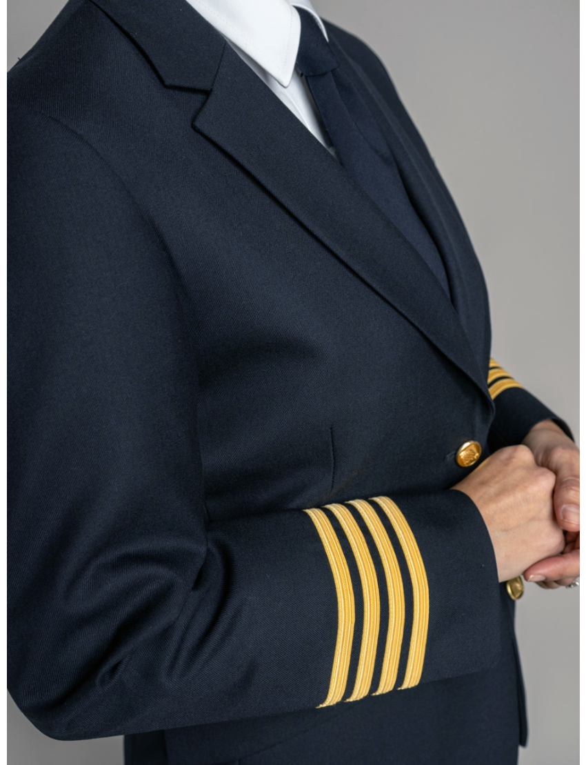 Betsy Sharkskin Midnight Blue Jacket