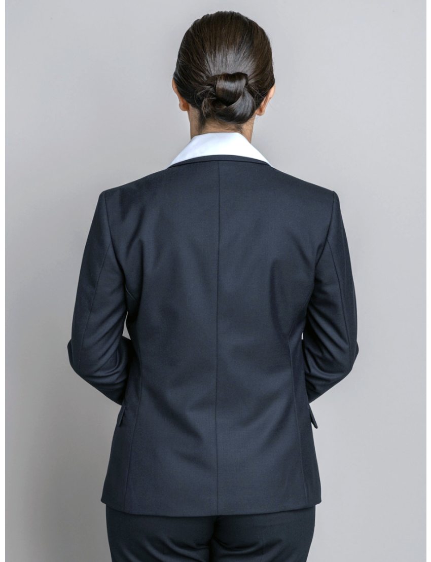 Betsy Sharkskin Midnight Blue Jacket