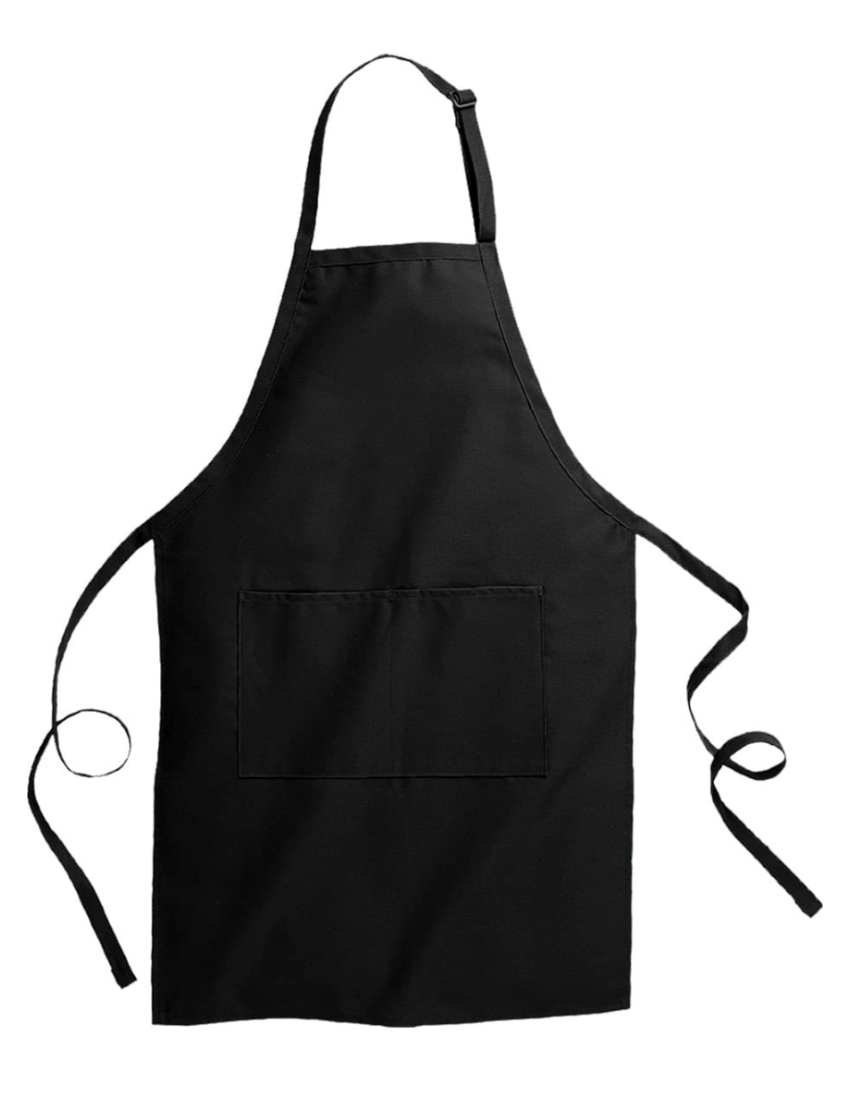 Black Apron w/Two Pockets