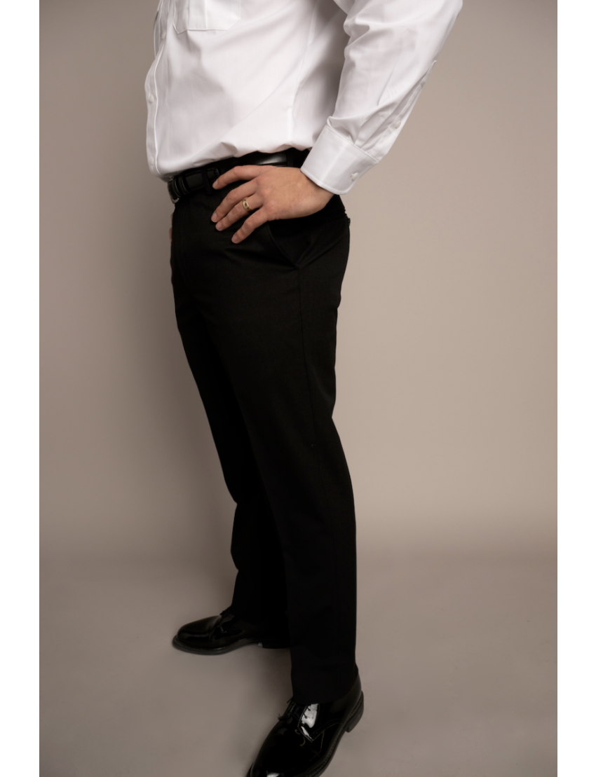 Cody Flat Front Slim Fit Tropical Gunsmoke Pants