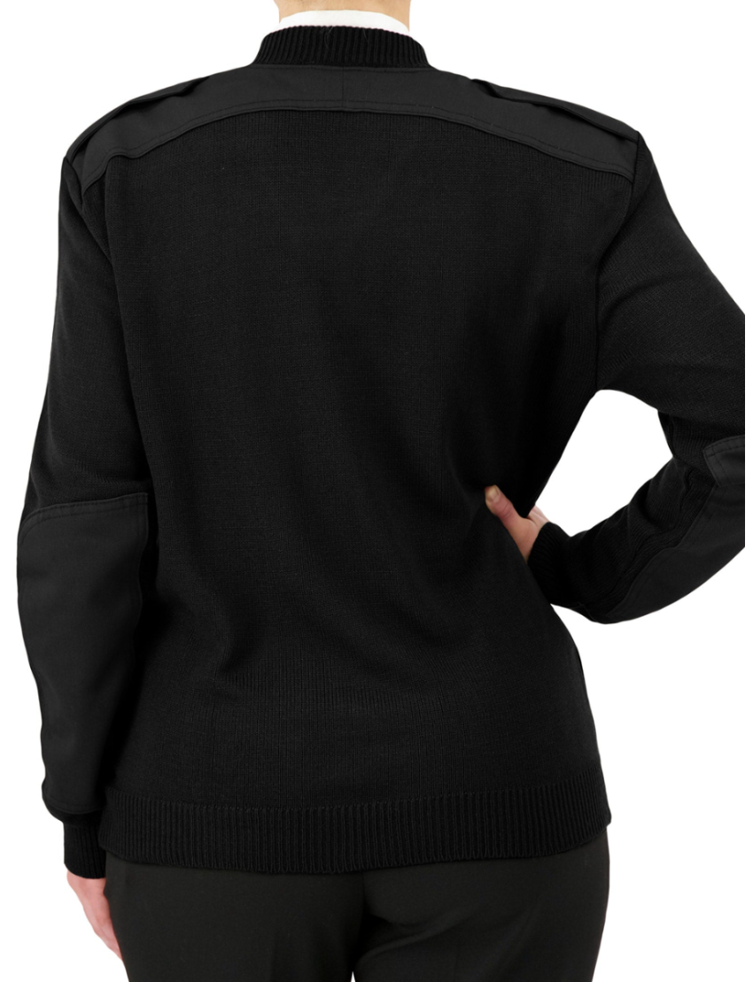 Commando V-Neck Unisex Black Sweater