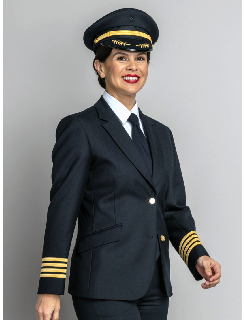 Delaney Sharkskin Midnight Blue Jacket