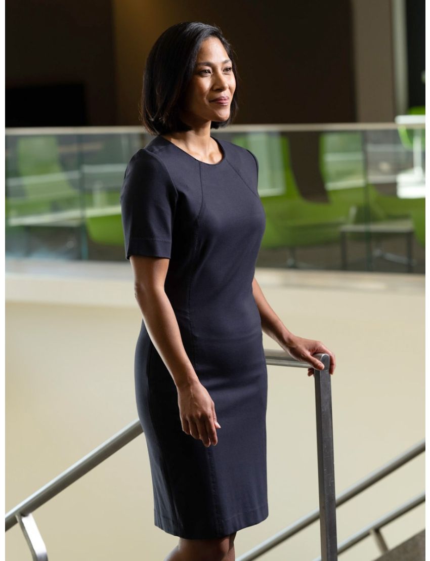 Eliza Tri Blend Navy Dress