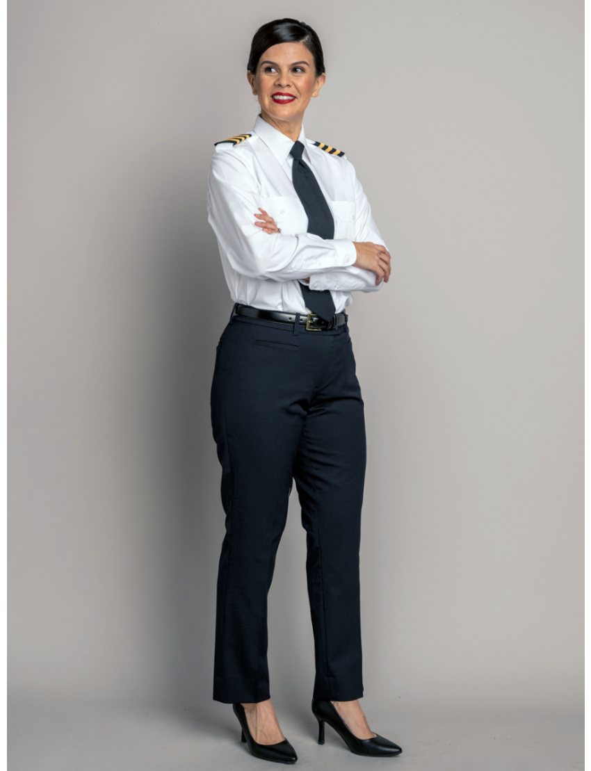 Jayne Open Pocket Long Sleeve Shirt w/Eyelet