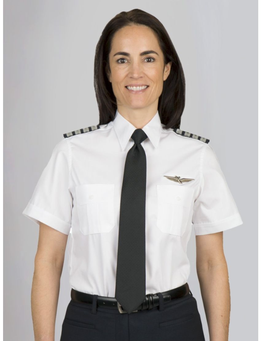 Jayne Open Pocket Short Sleeve Shirt w/Eyelet