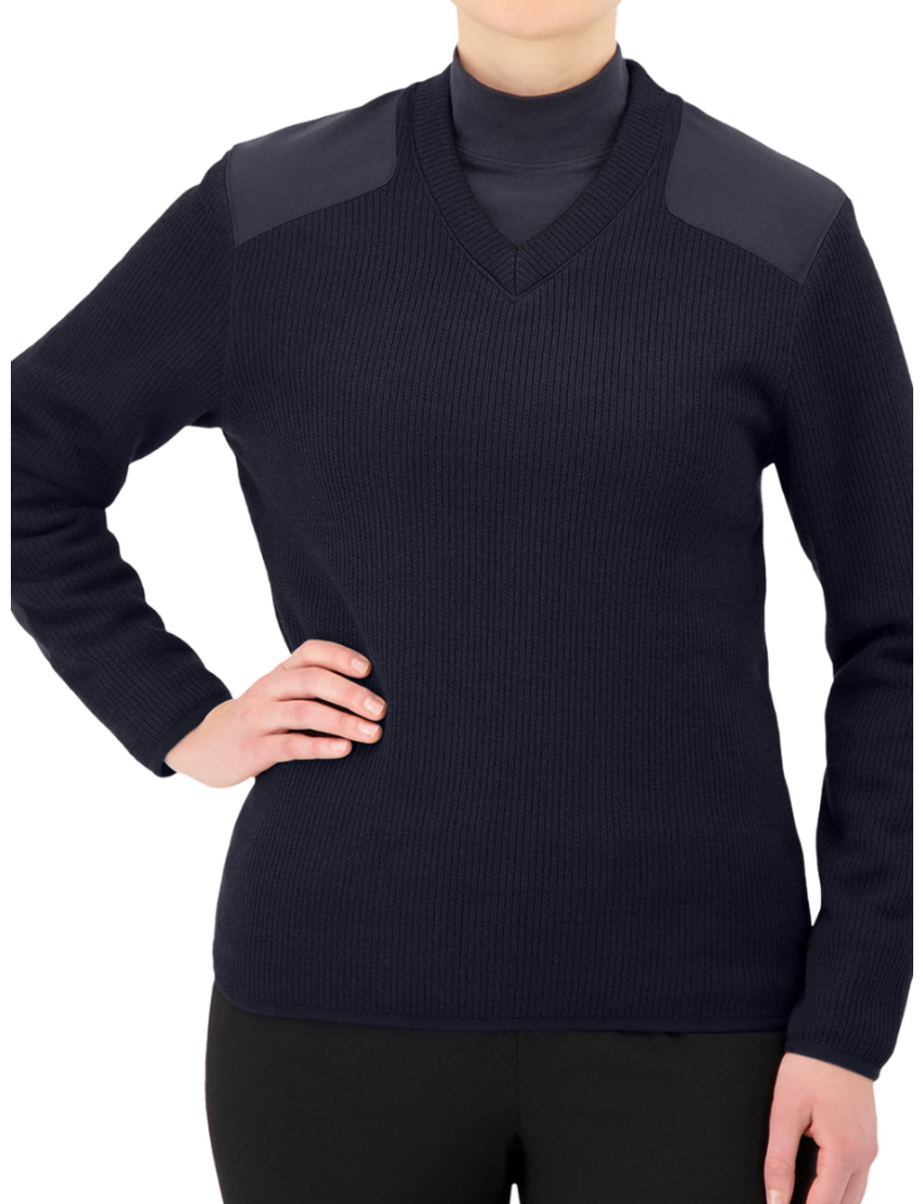 Pullover Long Sleeve Fleece Navy Sweater