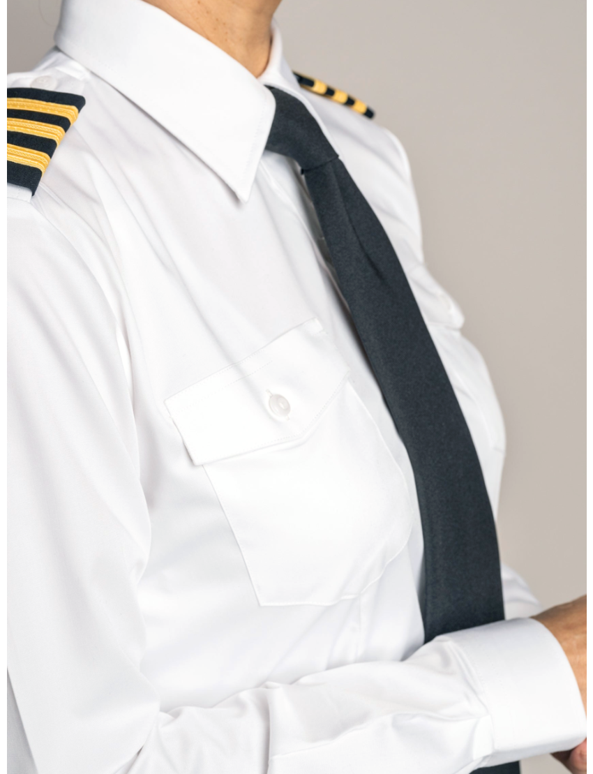 Stephanie Flap Pocket Tapered Long Sleeve Bamboo Shirt