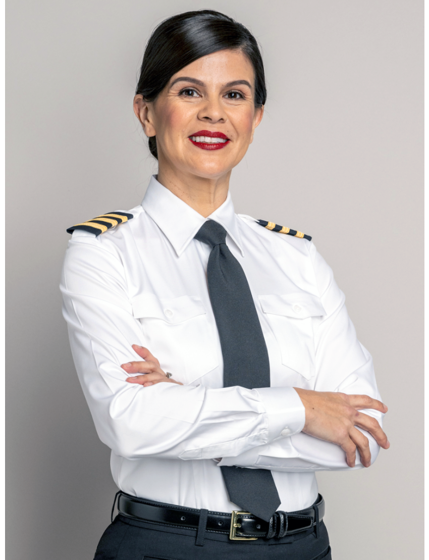 Stephanie Flap Pocket Tapered Long Sleeve Bamboo Shirt w/Eye